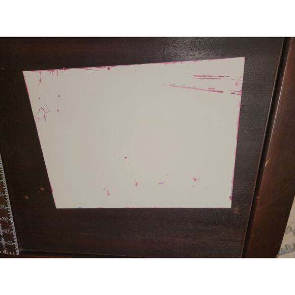 Abstract Wall Art Painting on Photo Paper by Local Artist in Pinks, Blues,Orange - Picture 4 of 4